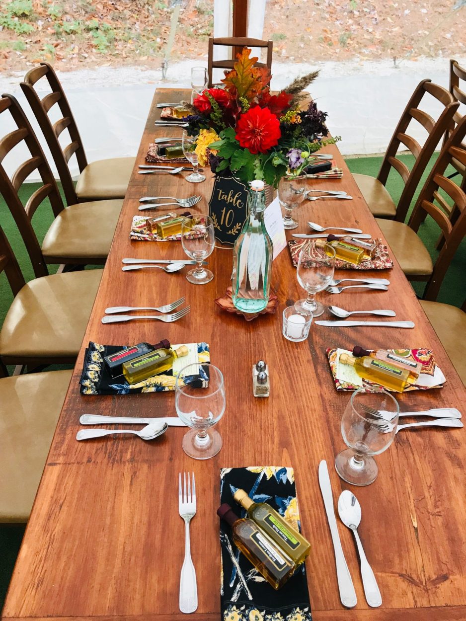 Fields on the Saco Benefit Dinner in Hardy Farm's Sailcloth Tent