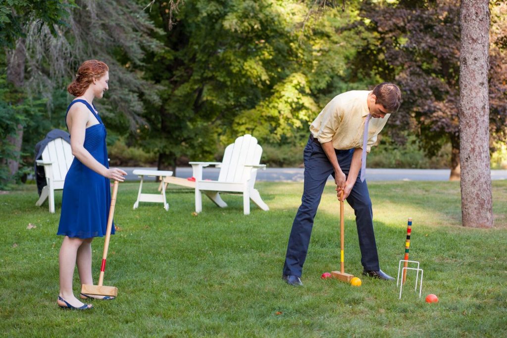 croquet wedding in Maine