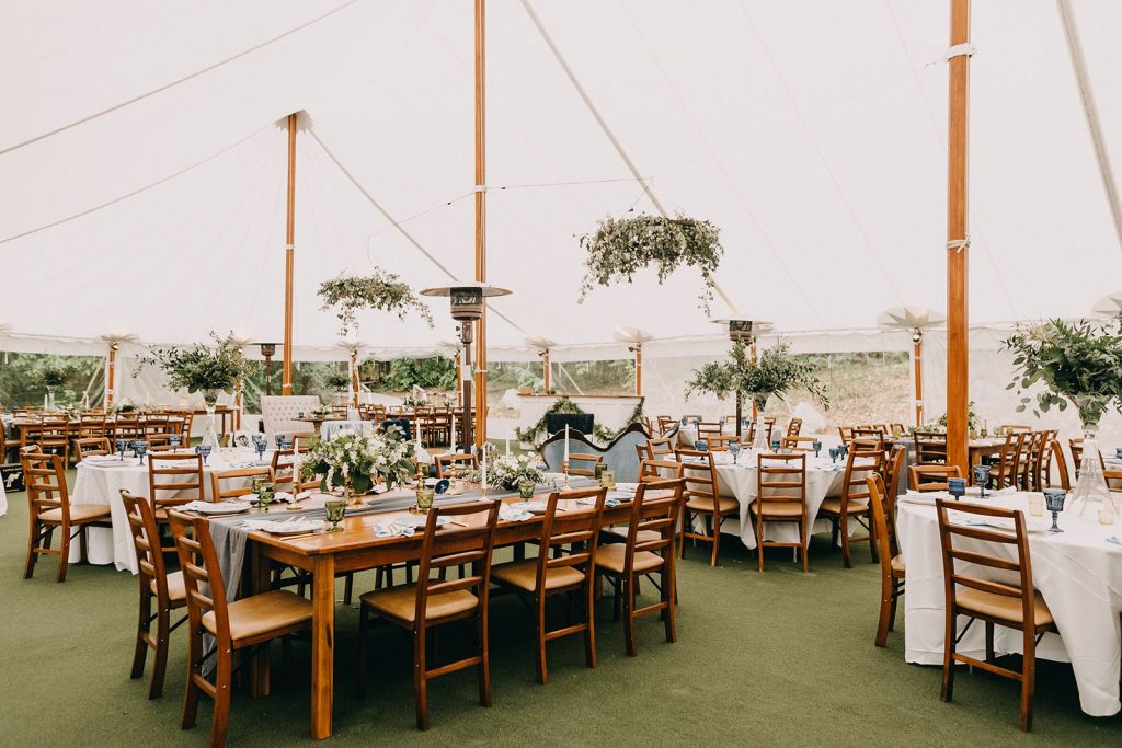 Maine Spring Wedding Tent